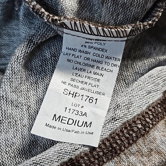 NWT Elan Snake Printed Dolman Top Sz Medium in Taupe - Picture 4 of 9